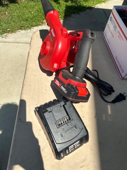 Bauer 20 volt workshop blower with battery /charger