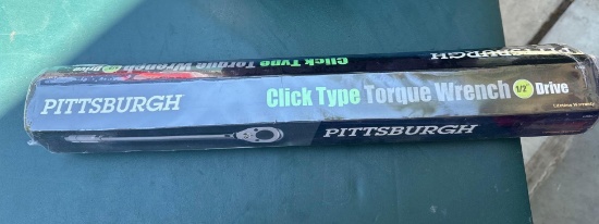 Pittsburgh click type Torque wrench 1/2 in drive brand new