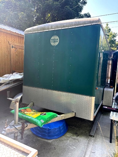 Wells Cargo Trailer 14ft from Hitch to Back 71x117in 6ft Tall