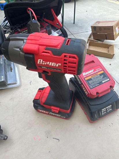 Bauer 20 volt impact driver /battery/charger