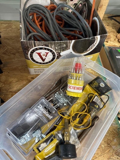 extension cords /nuts/bolts /caps/screwdrivers