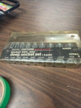 craftsman standard 3/8 Drive deep socket set six point