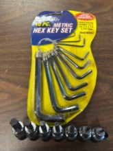 two sets metric hex key sets