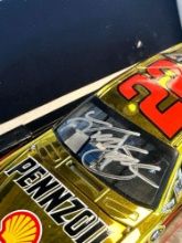 RCCA Lionel Kurt Busch 22 shell 11 dodge Charger elite color chrome Autographed 1 of 36 1/24 scale