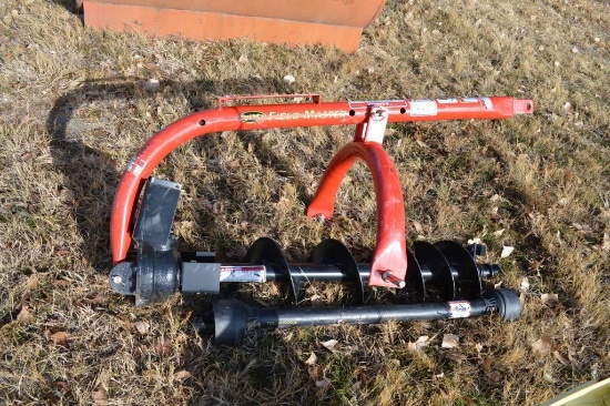 Field Master Post Hole Ddigger, 3 Pt., like new