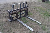 Woods/DuAl Pallet Forks, Fit Versatile Loader- Sold After Loader