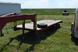 Homemade 20 ft. GN Flatbed Trailer, Mobile Home Axles