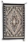 25.5 x 42  Two Grey Hills Navajo Rug by Tina John