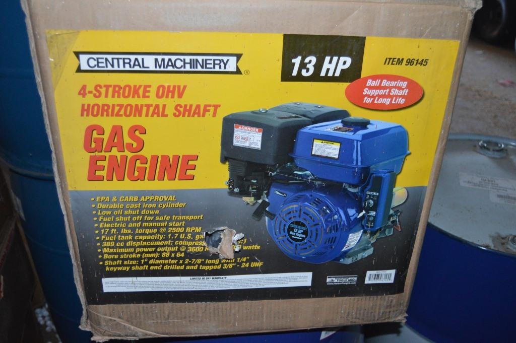 Central Machinery 13 hp Motor NIB | Farm Equipment & Machinery Other Farm  Machinery & Implements | Online Auctions | Proxibid