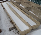 Pair of Cement Troughs - Without Dividers
