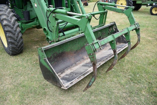 JD 840 Loader, Joystick, Bucket & Grapple