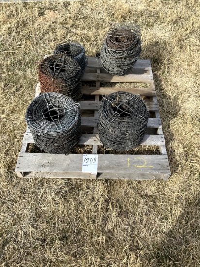 3 New rolls of Barb Wire, 2 Partial Rolls of Used