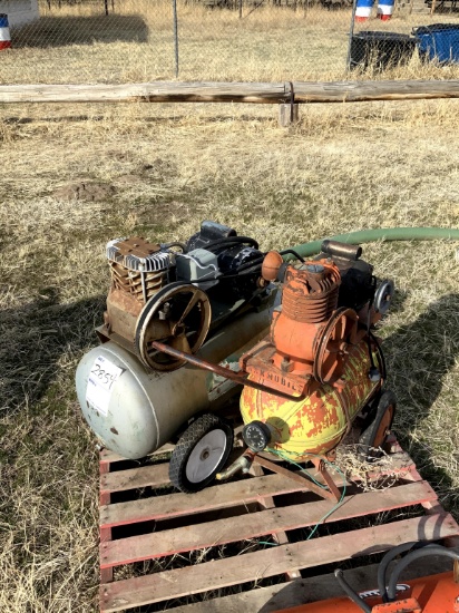 2 Air Compressors with Electric Motors