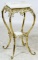 Ornate Brass and Alabaster Plant Stand