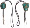 Native American Silver and Turquoise Bolo Ties