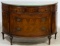 Burled Mahogany Demi Lune Dresser by Orinoco