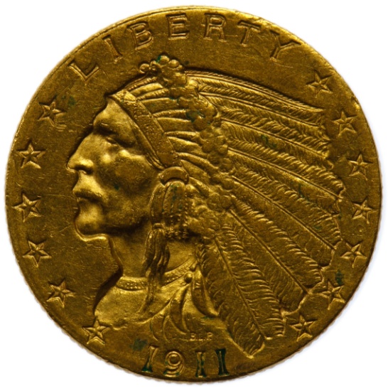 1911 $2 1/2 Gold