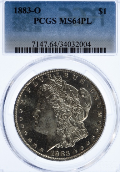 1883-O $1 MS-64PL PCGS