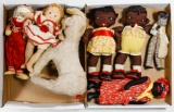 Doll, Doll Clothes and Doll Trunk Assortment