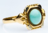 18k Gold and Turquoise Ring