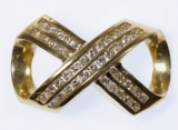14k Gold and Diamond Pendant