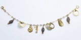 14k Gold Charm Bracelet