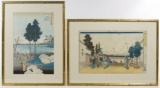 Utagawa Hiroshige (Japanese, 1797-1858) Woodblock Prints