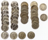 Walking Liberty, Franklin and Kennedy 50c Silver Assortment