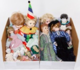 Bisque, Composition and Cloth Doll Assortment