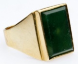 14k Gold and Green Quartz Ring