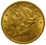 1907-S $20 Gold