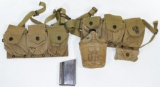 World War II US Cartridge Belt and Suspenders