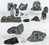 Inuit Carved Soap Stone Figurine Assortment