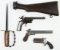 Antique Gun, Stock and Knife Assortment