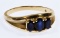 14k Gold and Sapphire Ring