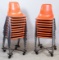 MCM Herman Miller Style Stacking Shell Chairs by Howell Mfg