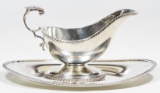 Sterling Silver Gravy Boat and Tray