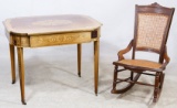 Victorian Inlaid Mahogany Desk