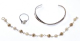 18k and 14k Gold and Sterling Silver Jewelry Assortment