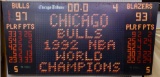 Chicago Bulls Score Board Sign