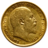 England: 1906 1/2 Sovereign Gold XF