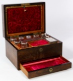 Mahogany Travel Dressing Vanity Case