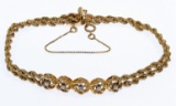 14k Gold and Diamond Bracelet