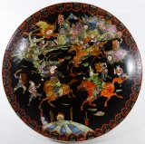 Asian Hand Painted Porcelain Charger
