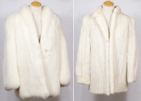 White Fox Fur Jacket by Sam Amanas for Highland Furs