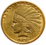 1908-D $10 Gold XF