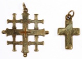 14k Gold Cross Pendants / Charms