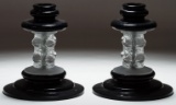 Lalique Crystal 'Bougeoir Epines' Thorns Candleholders
