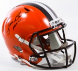 Jim Brown Autographed Helmet JSA