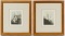 Robert Kipniss (American, b.1931) 'Evening Windows' and 'Dark Hills' Lithographs